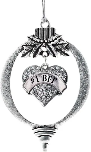 Miniatura 81 de Inspired Silver - Red Merry - Adorno de Navidad plateado - Adorno de árbol de Navidad con dije de corazón con circonita cúbica - Decoración colgante