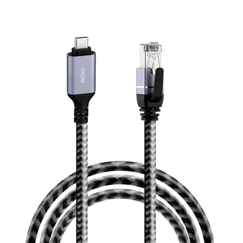 Mcbazel Cable USB C a Ethernet 2M, adaptador de red de alta velocidad tipo C a RJ45, cable Gigabit Ethernet a USB C para portátiles, PC, iPad,