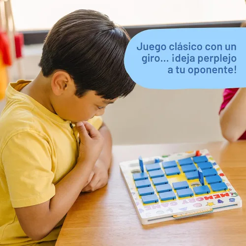 Miniatura 2 de Juego de memoria para viajes Melissa & Doug Flip to Win, juego de mesa de madera, 7 tarjetas de doble cara