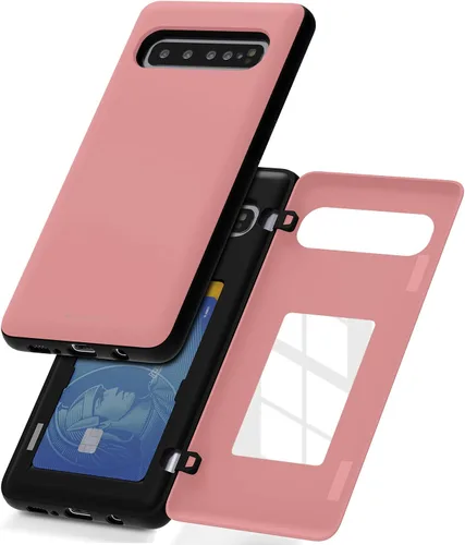Miniatura 139 de GOOSPERY Funda tipo cartera para Samsung Galaxy S22 Ultra, [tarjetero] parachoques magnético de puerta con cierre automático, cubierta protectora
