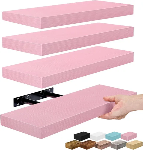 Miniatura 28 de Sorbus Estantes flotantes para pared, estante flotante de 16 pulgadas para cocina, dormitorio, sala de estar, baño, hogar y decoración de pared