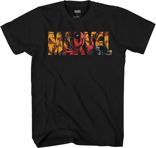 Miniatura 3 de Marvel Camiseta gráfica con relleno de logotipo Deadpool Taco para adultos