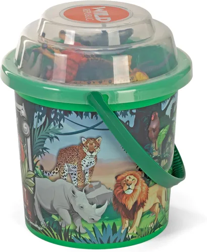 Miniatura 3 de Wild Republic Animal Toys - Cubo grande, elefante, tigre, oso polar, jirafa, cebra, alce, guepardo, gorila y más, juego de 36 piezas de figuras