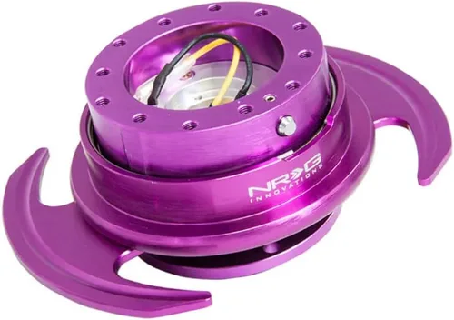 Miniatura 4 de NRG Innovations NRG-SRK-650BK GEN 3.0 Volante de Carrera con Adaptador de Buje de Liberación Rápida, Diseño de 6 Agujeros y Patrones de Pernos