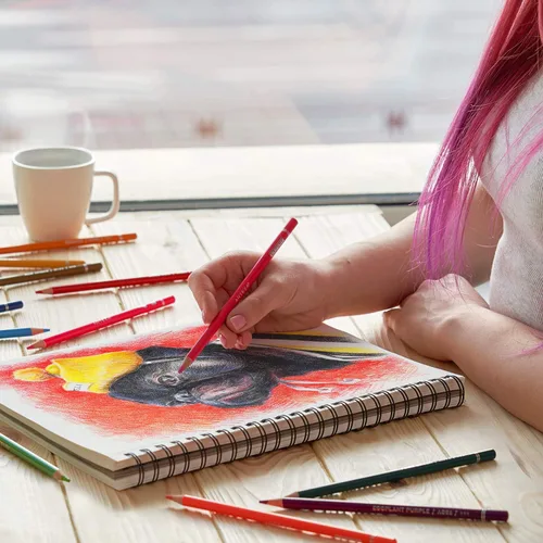 Miniatura 5 de ARTEZA Cuaderno de bocetos en espiral de 9 x 12 pulgadas, 100 hojas para dibujar para adultos y adolescentes
