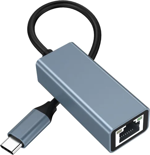 Adaptador USB C a Ethernet, RJ45 a USB C sin controlador, adaptador de red LAN Ethernet tipo C de 100 Mbps para MacBook Pro/Air, para iPhone 15