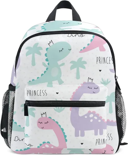Toldder - Mochila para niños y niñas, con correa para el pecho, color rosa, talla única , blanco2
