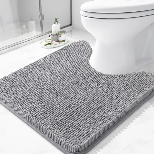 Miniatura 95 de Arotive Alfombras de baño de felpilla extrasuaves y absorbentes, de 24 x 16 pulgadas, lavables a máquina, parte trasera de goma antideslizante