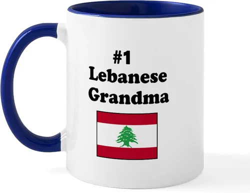 Miniatura 53 de CafePress #1 - Taza de café de cerámica libanesa de 11 oz (11.0 fl oz)