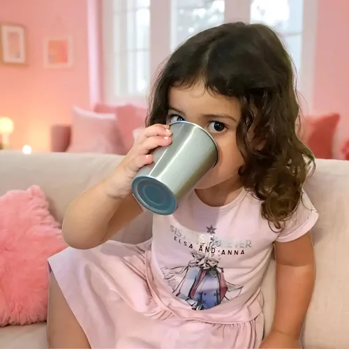 Miniatura 5 de CHILLOUT LIFE Vasos de acero inoxidable para niños de 8 onzas, vasos de acero inoxidable para niños pequeños para actividades en el hogar y al aire