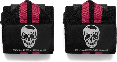 Miniatura 7 de Gymreapers Muñequeras de levantamiento de pesas (aprobadas por IPF) de 18 pulgadas, soporte de muñeca de calidad profesional con lazo para el pulgar