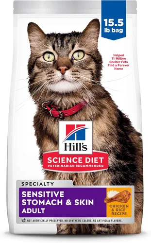 Miniatura 13 de Comida seca para gatos con piel y estómago sensible, de Hill's Science Diet