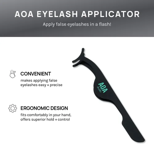 Miniatura 5 de AOA Studio Alexis - Juego de 6 pares de pestañas postizas naturales hechas a mano con pegamento y pinzas, volumen natural, reutilizables, pestañas