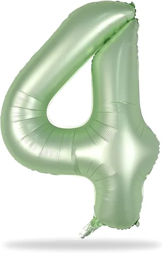 Miniatura 48 de Globo dorado champán con el número 5, globos de aluminio autoinflables grandes de 40 pulgadas del 0 al 9, globo de helio digital 5 dorado claro