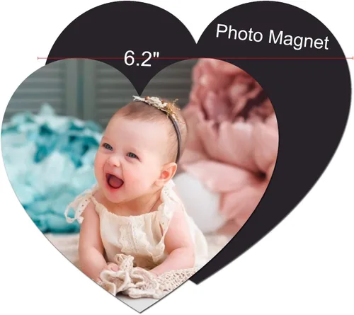 Imán de nevera con foto personalizada grande de 6.2 x 5.6 pulgadas, imanes para refrigerador de oficina y cocina, decoración de casillero escolar,