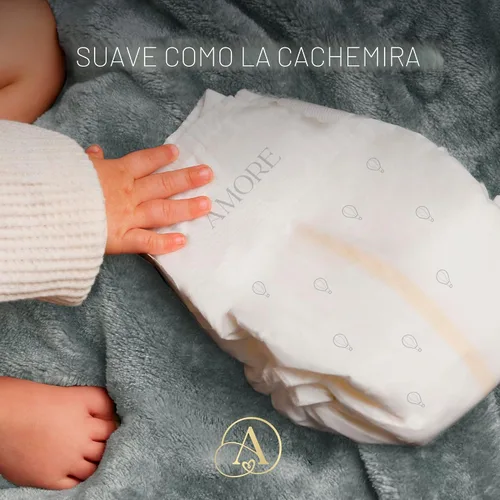 Miniatura 11 de Pampers Amore, tamaño 3 (13-26 libras), 66 unidades, nuestro mejor pañal, hipoalergénico y sin fragancia, hasta 100% a prueba de fugas, suave como