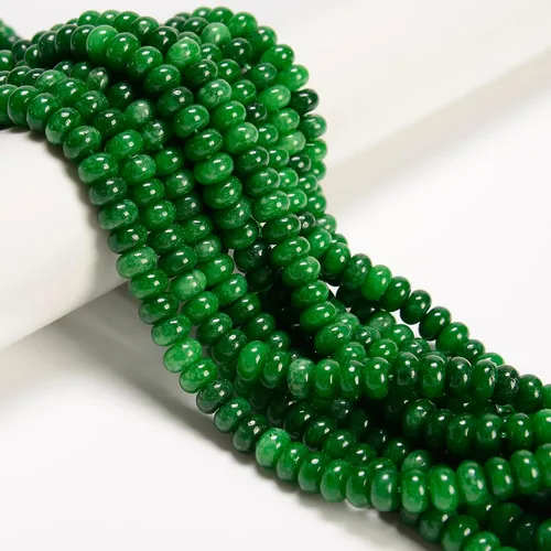 Miniatura 33 de JM Design 0.197x0.315 in Tanzanita Color teñido Jade Suave Rondelle Collar Cuentas para Pulseras Joyería Fabricación Jade teñido de color tanzanita