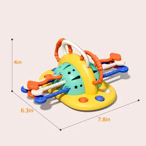 Miniatura 5 de VoMii - Juguetes de silla alta con ventosa, juguetes sensoriales Montessori para habilidades motoras finas de 1 año, regalo de silicona de grado