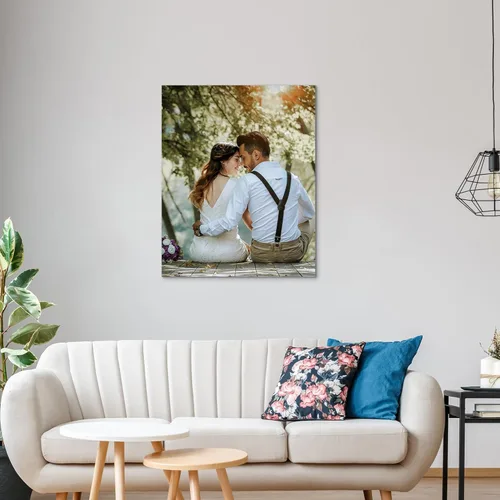 Miniatura 2 de WEGA Impresiones en lienzo personalizadas con tus fotos (enmarcada de 6 x 8 pulgadas), carga tu imagen/foto, regalos de fotos personalizados