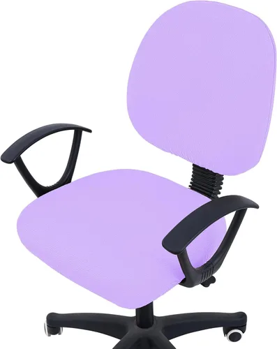 Miniatura 42 de Smiry - Fundas de asiento elásticas para silla de oficina con diseño jacquard, desmontables, lavables, antipolvo, protectores para cojines de silla