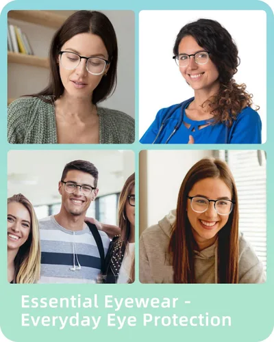 Miniatura 5 de LianSan - Gafas de seguridad antivaho de gran tamaño para enfermeras, gafas certificadas Z87.1 para mujeres, protección UV cuadrada Rosa claro