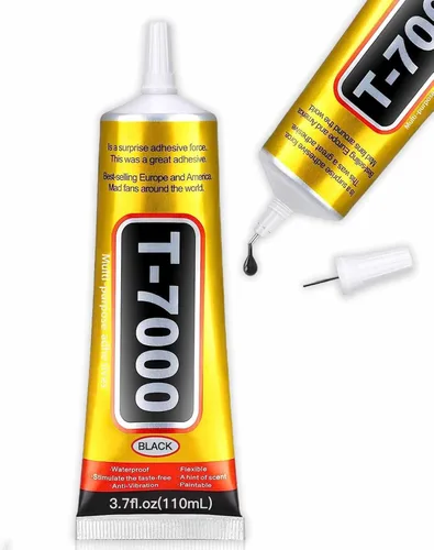 ALECPEA T-7000 Pegamento adhesivo negro de mejora - 110ml | Adhesivo impermeable de alto rendimiento para reparaciones de precisión, perfecto para