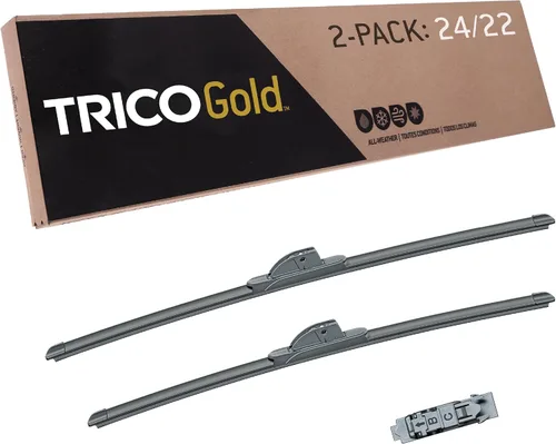 Miniatura 13 de TRICO Gold 21" + 19" Juego de 2 limpiaparabrisas de repuesto automotriz de primera calidad, limpiaparabrisas de haz para lado del pasajero