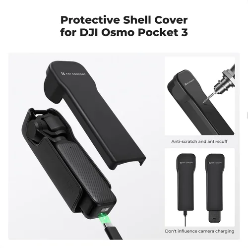 Miniatura 6 de K&F CONCEPT Funda protectora de cardán compatible con DJI Osmo Pocket 3 Creator Combo, funda rígida portátil con forro suave, accesorios de bolsillo