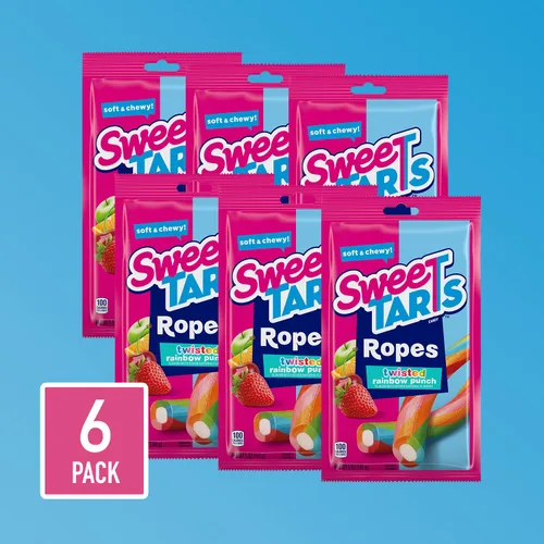Miniatura 4 de SweeTARTS Ropes Twisted Rainbow Punch, 5 onzas, 6