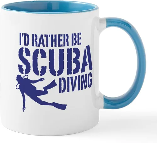 Miniatura 21 de CafePress Scuba Flag Diver Taza de café de cerámica de 11 oz (11.0 fl oz)