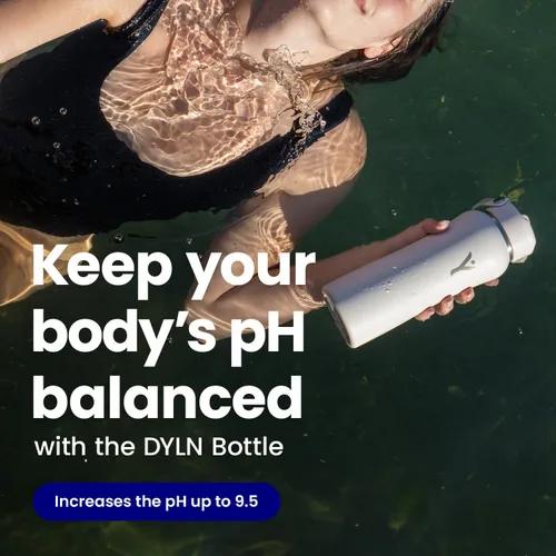 Miniatura 5 de DYLN - Botella de agua de hidrógeno Crea agua alcalina hidratante rica en hidrógeno hasta 9 pH Botella de agua de acero inoxidable aislada al