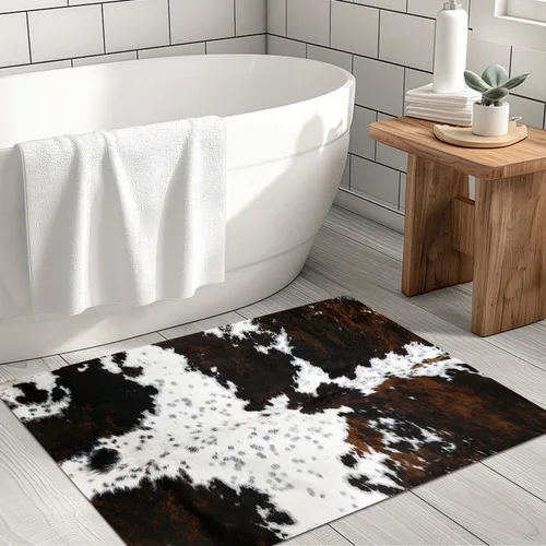 Miniatura 14 de MUGINYU Get Naked Tapete de Baño, Alfombrillas de Baño Modernas y Divertidas en Blanco y Negro de Secado Rápido Absorbentes Antideslizantes Delgadas