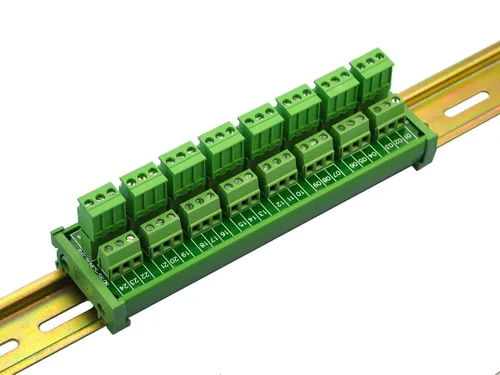Miniatura 4 de Electronics-Salon Módulo de distribución de bloque de terminales de tornillo de 8 x 3 posiciones 10A/300 V enchufable para montaje en carril DIN
