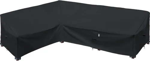 Miniatura 22 de Funda de Sofá Seccional de Servicio Pesado para Exteriores, Fundas Impermeables 600D para Sofá Seccional de Patio, Funda para Muebles de Jardín