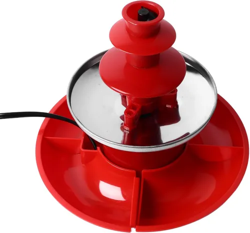 Miniatura 9 de Zunate Fuente de fondue de chocolate de 3 niveles, máquina calentadora eléctrica de chocolate inoxidable, fuente de chocolate profesional y fuente