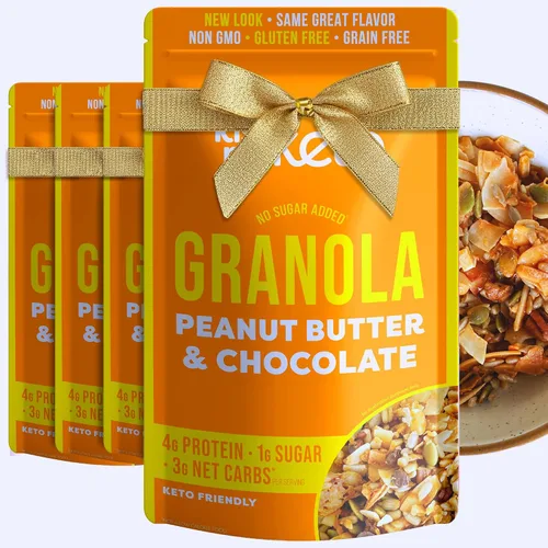 Miniatura 12 de Kiss My Keto Cereal de granola – Granola de coco y almendras pecanas Keto Granola baja en carbohidratos (0.07 oz neto) Granola baja en azúcar