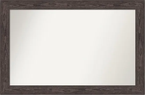 Miniatura 422 de Amanti Art Espejo personalizado, espejo de baño negro puente, espejo de pared o espejo de tocador de baño sobre el fregadero (26 x 26 pulgadas)
