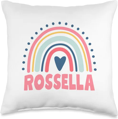 Idea Regalo Personalizzata con Nome Gifts Idea Rossella Name Custom Woman Myth Legend - Almohada para fiesta de cumpleaños, 16 x 16 pulgadas,