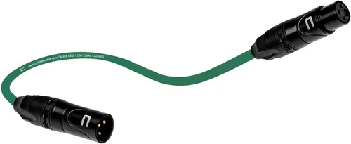 Miniatura 10 de Cable de conexión DMX de 3 pines XLR macho a hembra, 3 pies, color blanco, cable de datos DMX512 de 120 ohmios para luces de escenario y controles