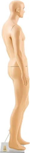 Miniatura 4 de Maniquí masculino de cuerpo completo de 72.8 pulgadas, modelo de cuerpo humano realista, maniquí de exhibición de estilo brasileño con brazos