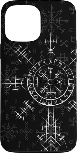 Miniatura 23 de Carcasa celta Vegvísir para iPhone 11, diseño de brújula vikinga, color celta