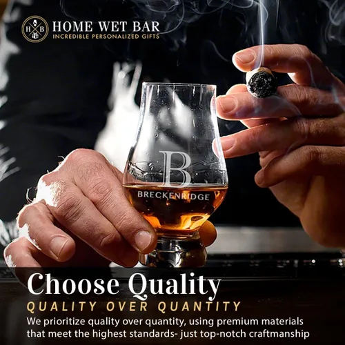 Miniatura 6 de Vaso de whisky Glencairn personalizado - Gravación láser personalizada por Home Wet Bar Vasos perfectos para el conocedor actual o aspirante