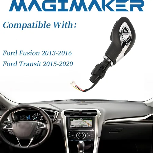 Miniatura 2 de Pomo de palanca de cambios automática con botón DG9Z-7213-EA para Ford Fusion 2013-2016 / Escape 2013-2016 / Transit 2015-2019 / Transit Connect