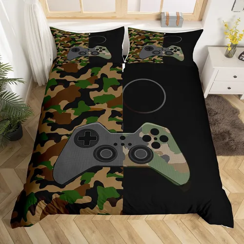Miniatura 16 de Juego de funda de edredón con diseño de calavera, tamaño individual, con estampado de polillas, estilo gótico, funda de edredón para adolescentes