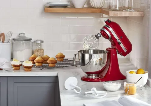Miniatura 3 de KitchenAid Batidor plano recubierto K45B, blanco, 4.5 cuartos de galón