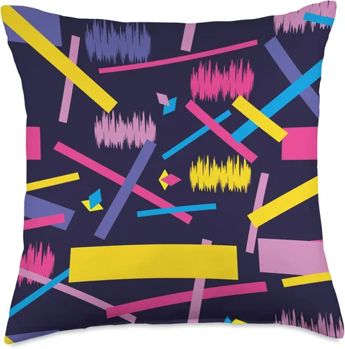 Miniatura 4 de 80s 90s Geometric Abstract Memphis Pattern Graphic Fashion Throw Pillow