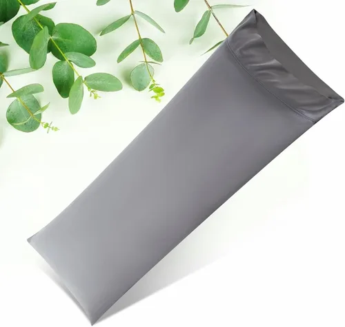 Miniatura 23 de Paquete de 2 fundas de almohada refrescantes de eucalipto Tencel tamaño King, color blanco nieve, absorben la humedad para sudores nocturnos, secado