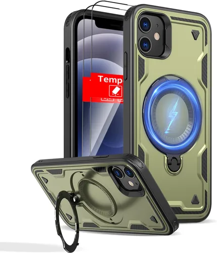 Miniatura 83 de Funda magnética para Google Pixel 9A compatible con cargador inalámbrico MagSafe, para Pixel 9A, funda de teléfono integrada de 360 °, con 2