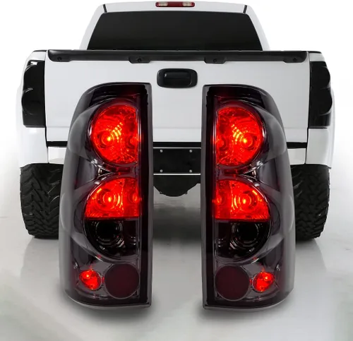 Miniatura 9 de CPW Luces traseras compatibles con Chevy Silverado 1500/2500 (1999-2006)/Silverado 3500 (2001-2006)/2007 Classic/GMC Sierra 1500/2500 Lente ahumada