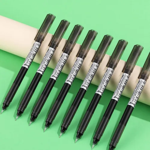 Miniatura 4 de 24 bolígrafos de punta fina y suave, tinta líquida, bolígrafo japonés de secado rápido, tinta negra de 0.020 in para estudiantes de oficina